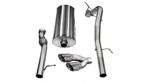Cadillac Escalade Performance Exhaust - Single Side Exit - CORSA Performance - Cat Back, Sport, Pro-Series Tips, Dual Walled, Reflective Sound Cancellation - Polished - `11-`14